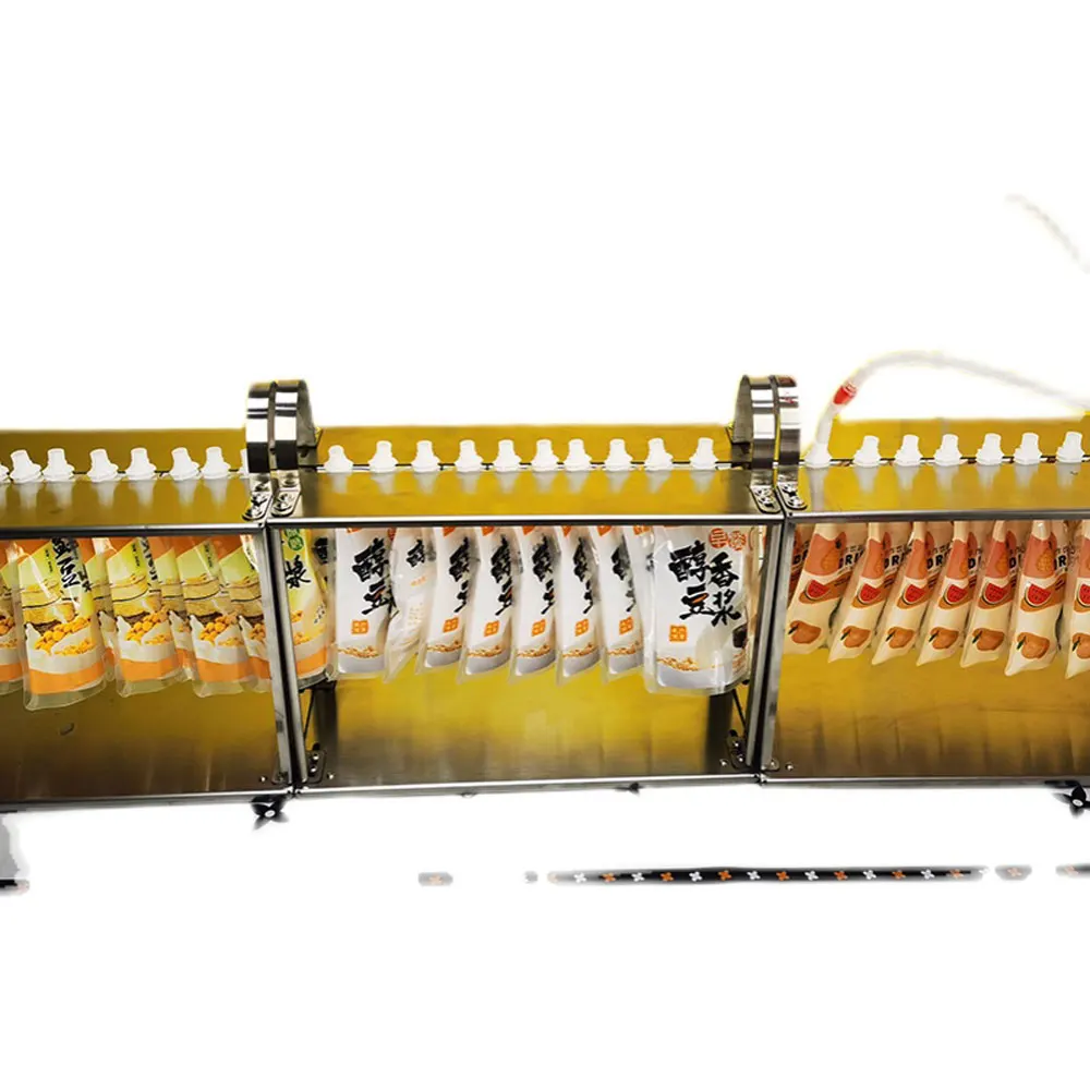 الذاتي الدائمة فوهة حقيبة ملء وتعليب قوس رف العظام حساء subpack أداة معدات حليب الصويا ملء المعدات