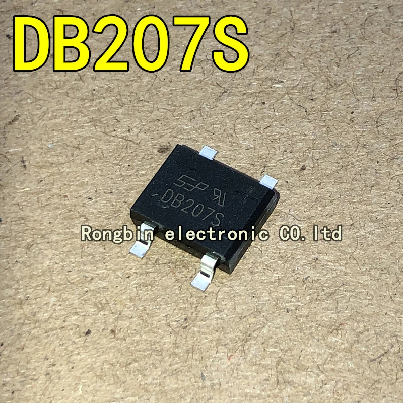 50PCS DB207S SMD patch Bridge Sop-4 bridge heap, Rectifier Bridge 2A 1000V