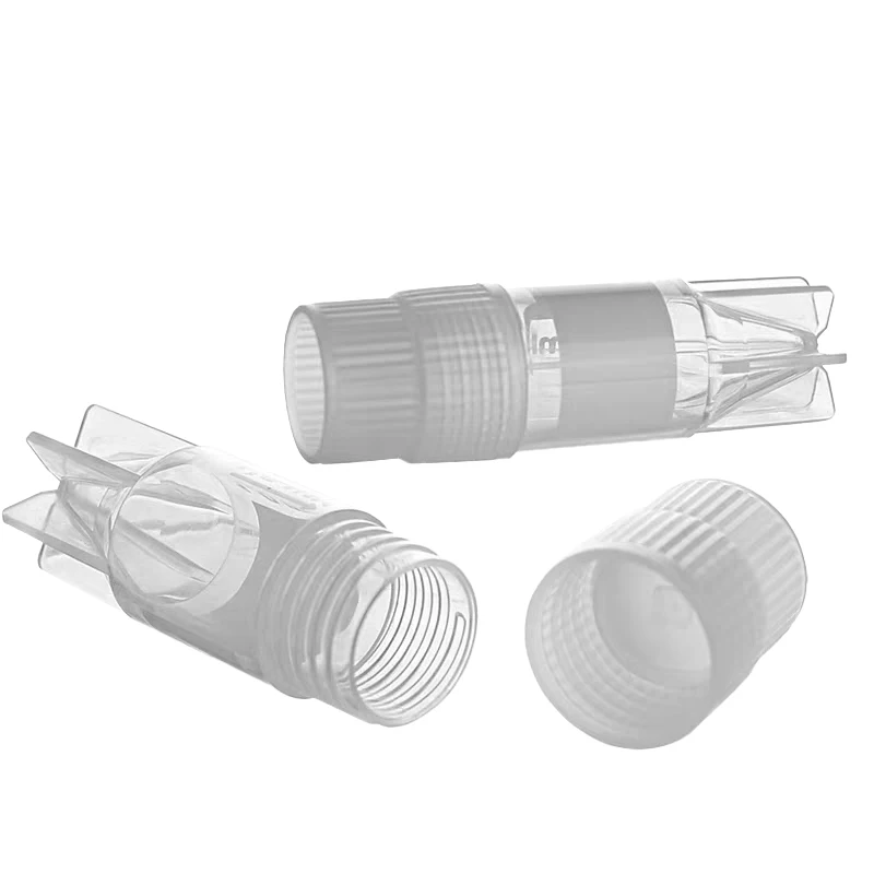50Pcs 1ML Sterile Free DNase RNase Free Self Standing Cryogenic Vials With Screw Caps For Lab Sample Storage