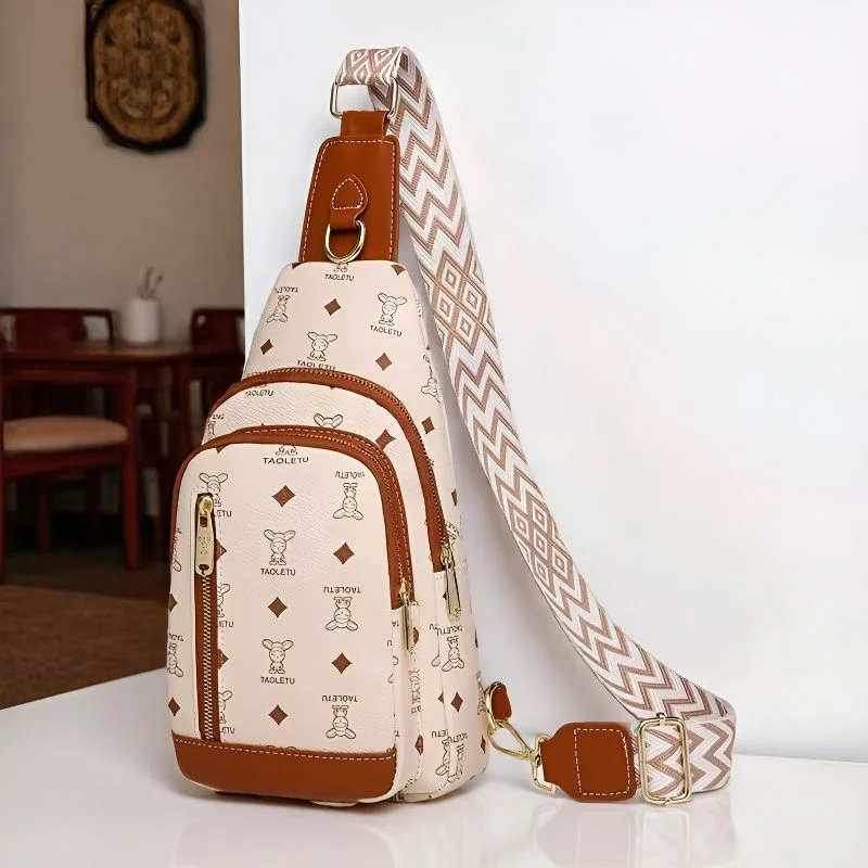 fashionable-casual-women's-crossbody-chest-bag-stylish-korean-version-single-shoulder-bag-soft-pu-material-small-size