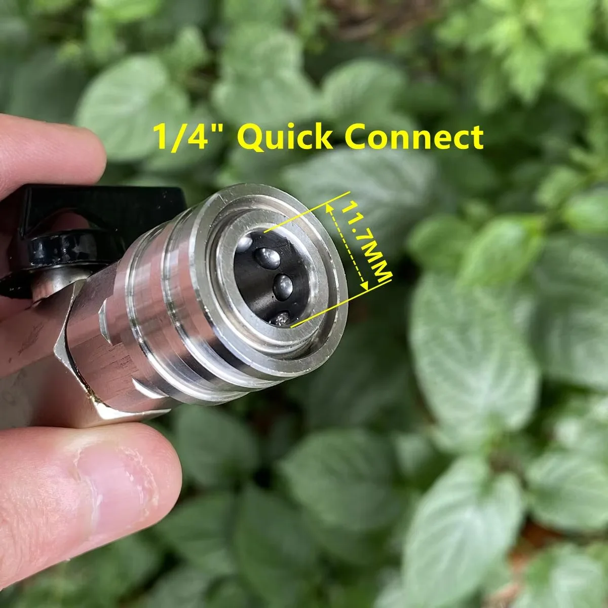 M22 14MM Adaptor With Ball Valve With 1/4" Quick Hitch For High Pressure Wash Hose Switch On/Off Funciton image 4