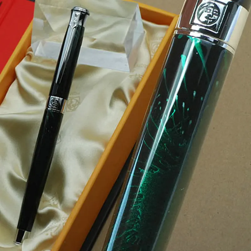 Pimio Picasso 903 Fountain Pen 0.5mm Nib Metal Barrel Rotary Ink Scratch Resistant School Office Signature Business Gift Writing