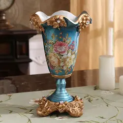 Creative European style retro resin vase Home Furnishing decoration living room dining room table vases flower vase