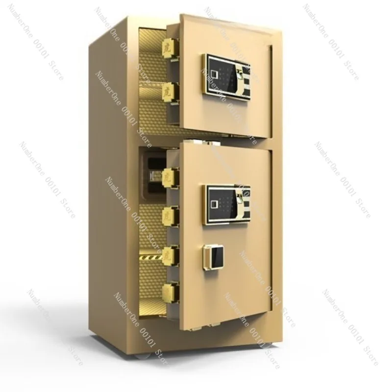 80cm Single-Door Fingerprint Password Anti-Theft Wall Safe Box, All-Steel Safe with Digital Password Lock, Secure Storage