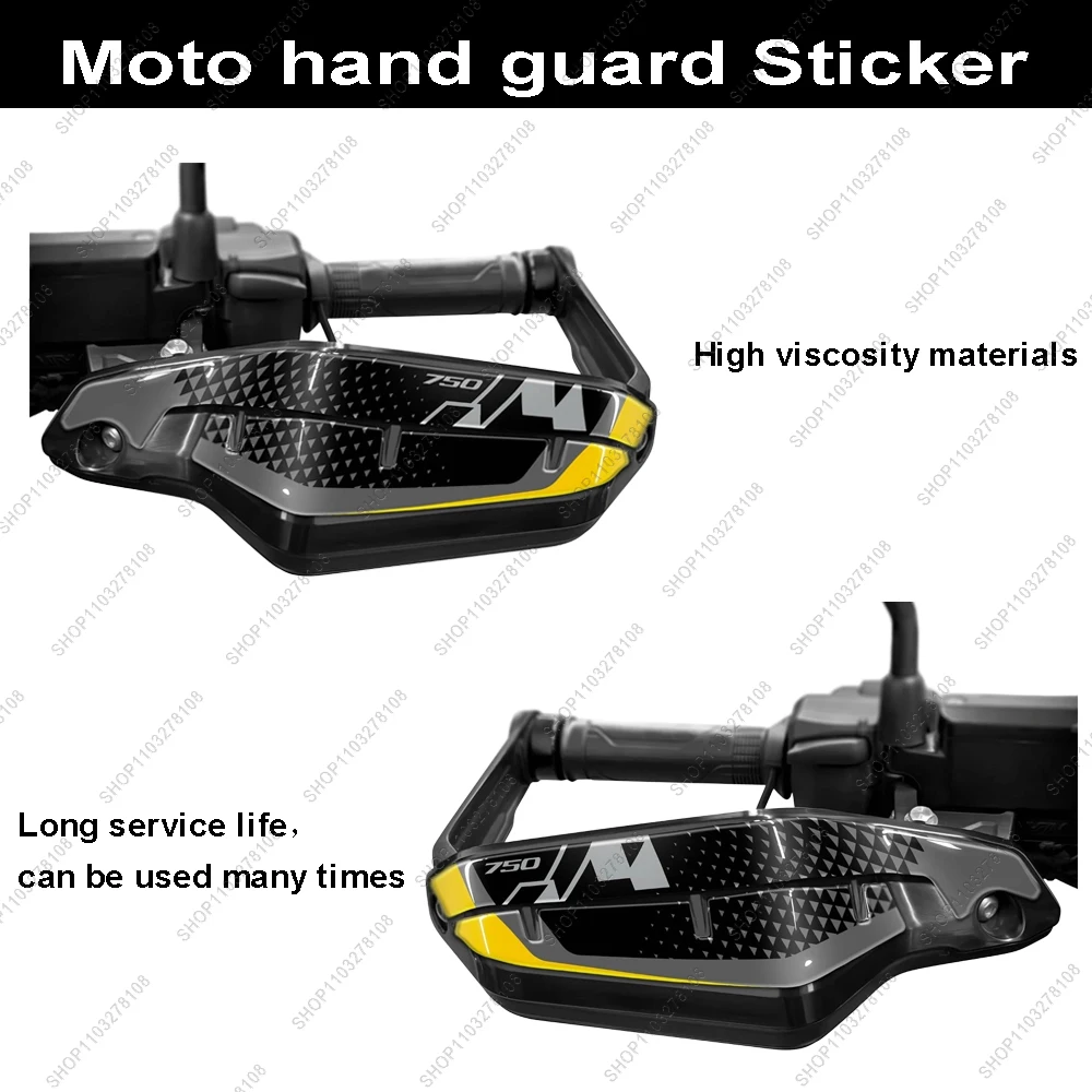 For Honda XL750 Transalp 2025 Motorcycle Gel 3D Resin Stickers Handguard Decal Hand Guard Protection Sticker