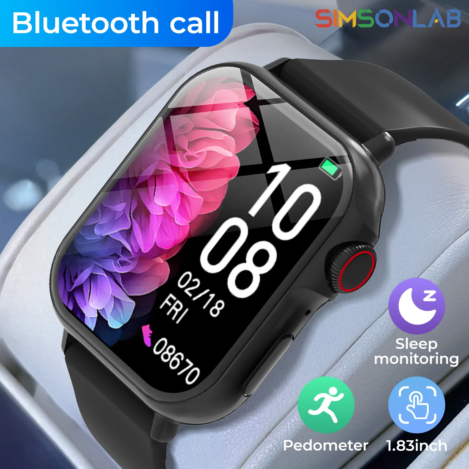 

НОВЫЕ умные часы с Bluetooth и вызовом, фитнес-трекер, мониторинг сна, водонепроницаемые часы, модные спортивные умные часы для мужчин и женщин, подарки