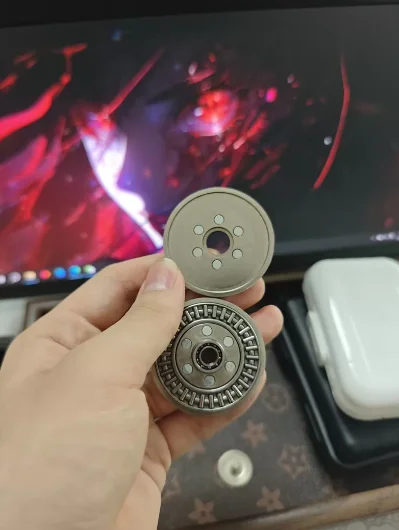Sniper Fidget Spinner Ratchet Crisp Ding Click Coin Push Slider EDC Toy For Daily Leisure Stress Relief Play