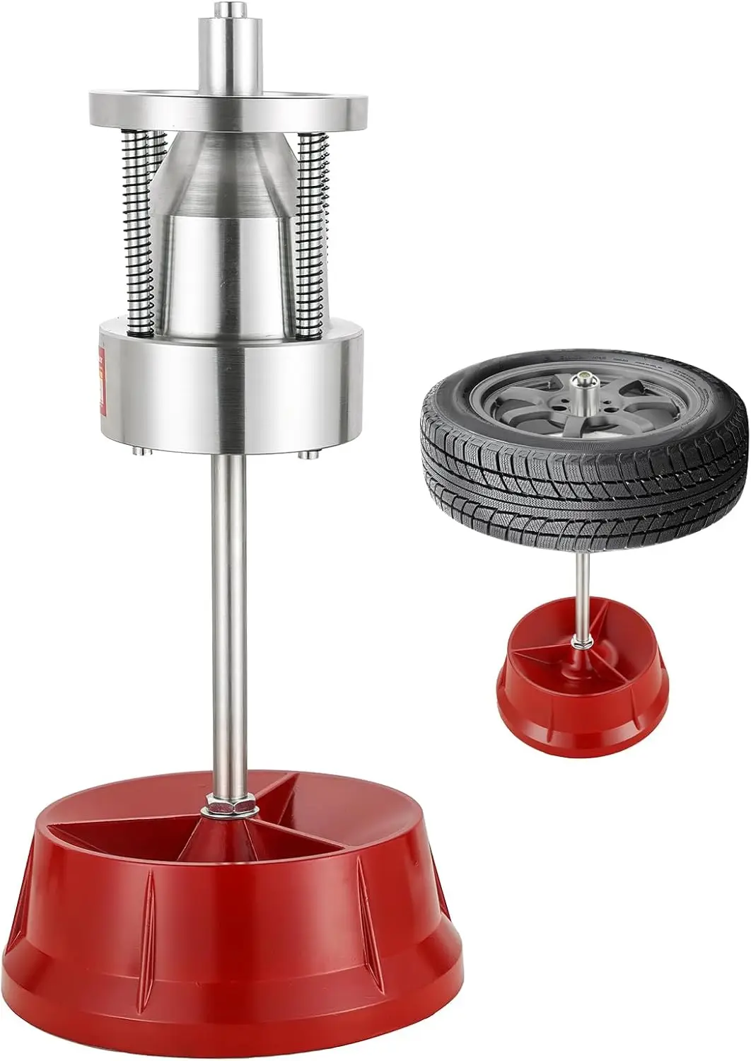 

Portable Tire Wheel Balancer Machine with Bubble Level for Cars & Trucks, Heavy Duty Aluminum Alloy Construction