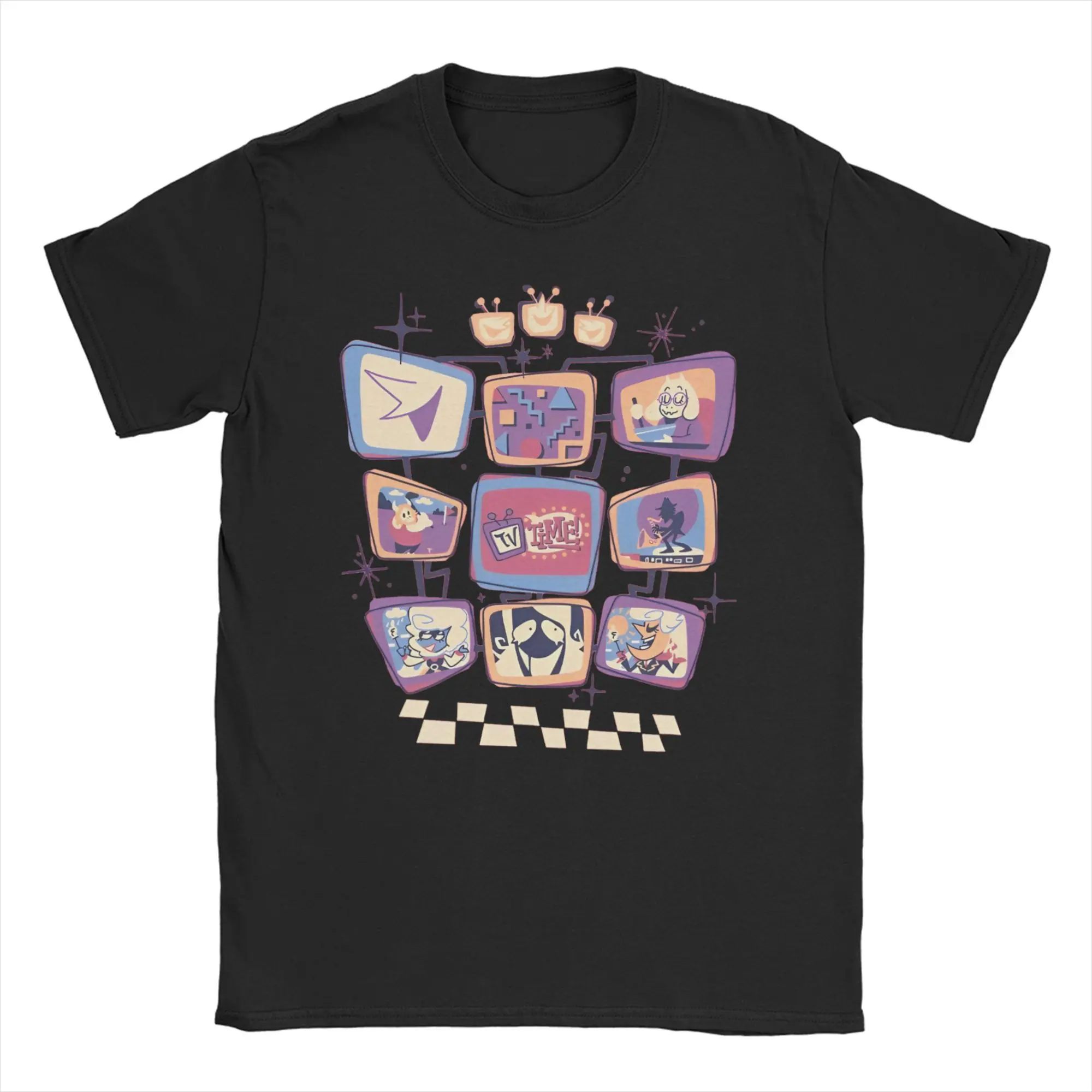 Men Women's It's TV Time! T Shirt Tenna Deltarune Cotton Clothes Funny Short Sleeve Round Collar Tees Plus Size T-Shirts