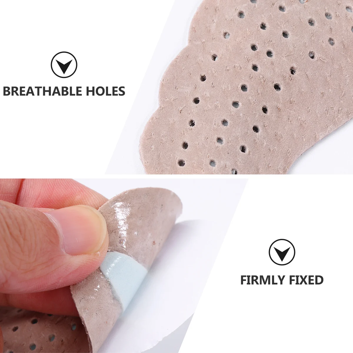 2Pairs Pig Forefoot Pads Non-Slip Half Insoles Breathable Foot Pain Care Walking Shoe Cushion Inserts