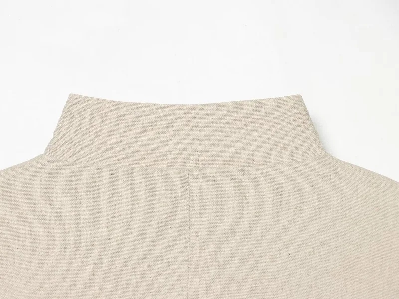 MUJER Büro-Cropped-Blazer für Damen, zweireihiger Freizeitblazer, kurzärmelige figurbetonte Jacken für Damen, neu in der Kategorie Oberbekleidung – Detail 9