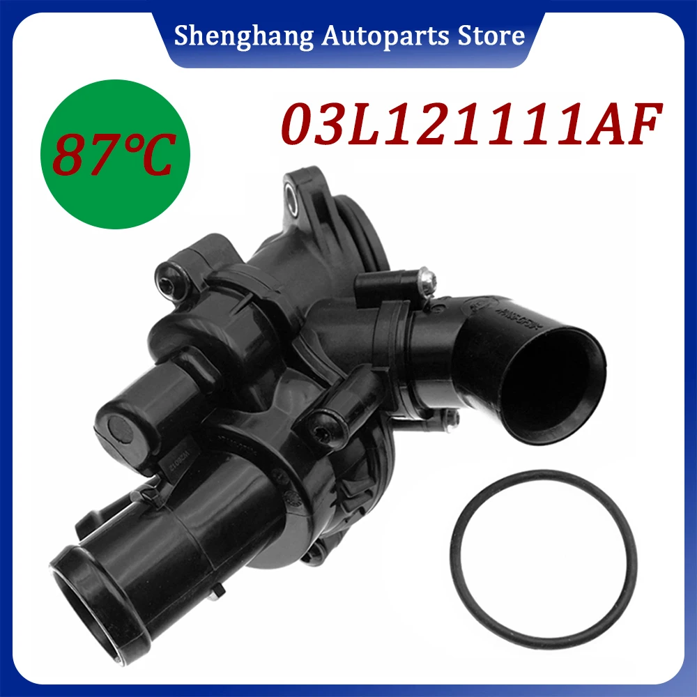 

87℃ Engine Coolant Thermostat With Housing 03L121111AF 03L121111F For VW Multivan T5 Transporter 2.0 TDI 2009-2015
