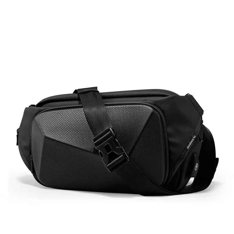 Marsupio versione coreana da uomo nuovo, borsa a tracolla di grande capacità, borsa a tracolla da lavoro, borsa sportiva casual, guscio rigido in EVA