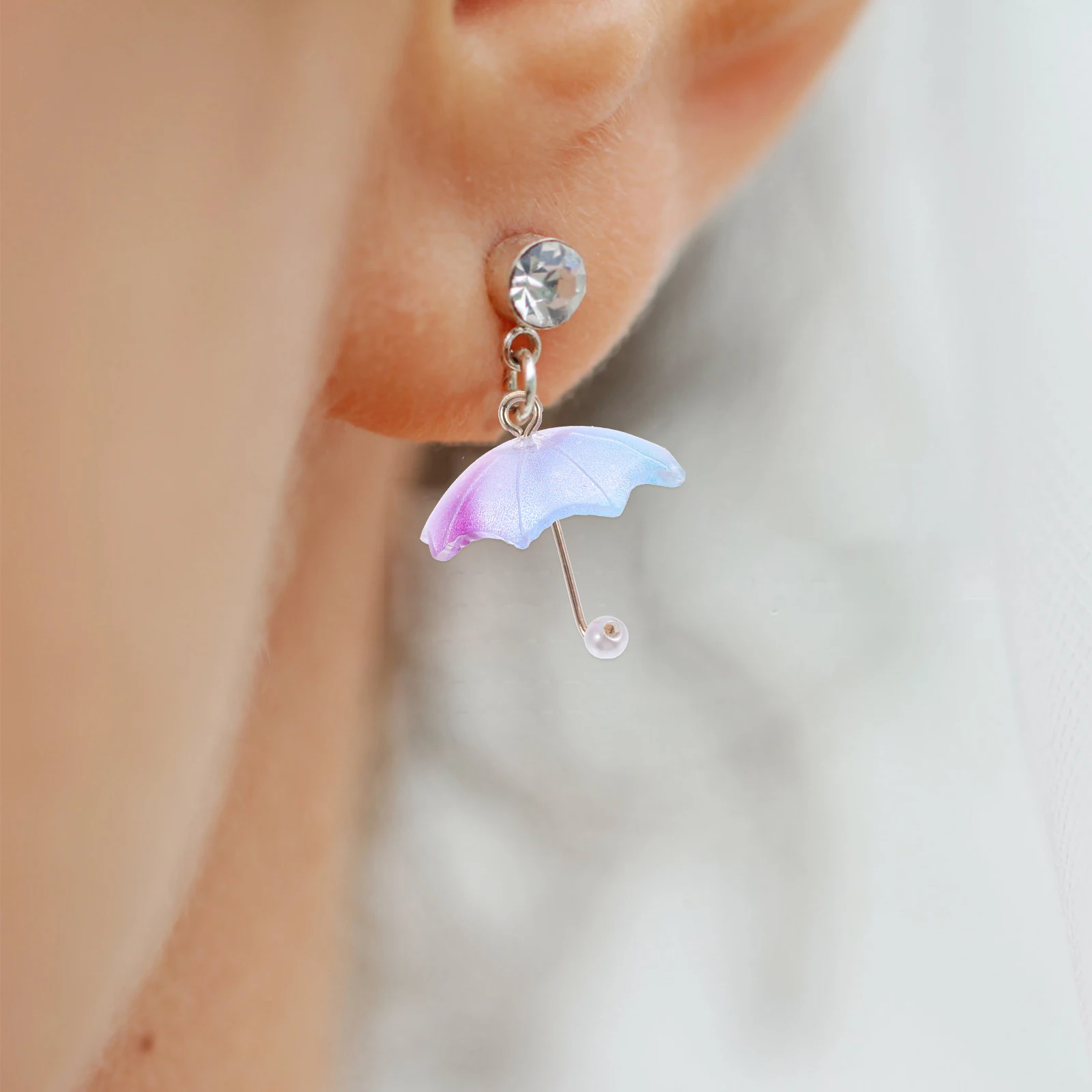 

Umbrella Earrings Accessories Acrylic Charms for Women DIY Jewelry Making Bright Colorful Crafts Gifts Ideas Pendant Earrings