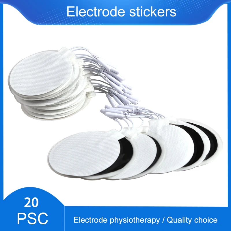 

20P Electrode Pads Tens Electrodes Silicone Gel For Nerve Muscle Stimulator Digital Therapy Machine Acupuncture Therapy Massager