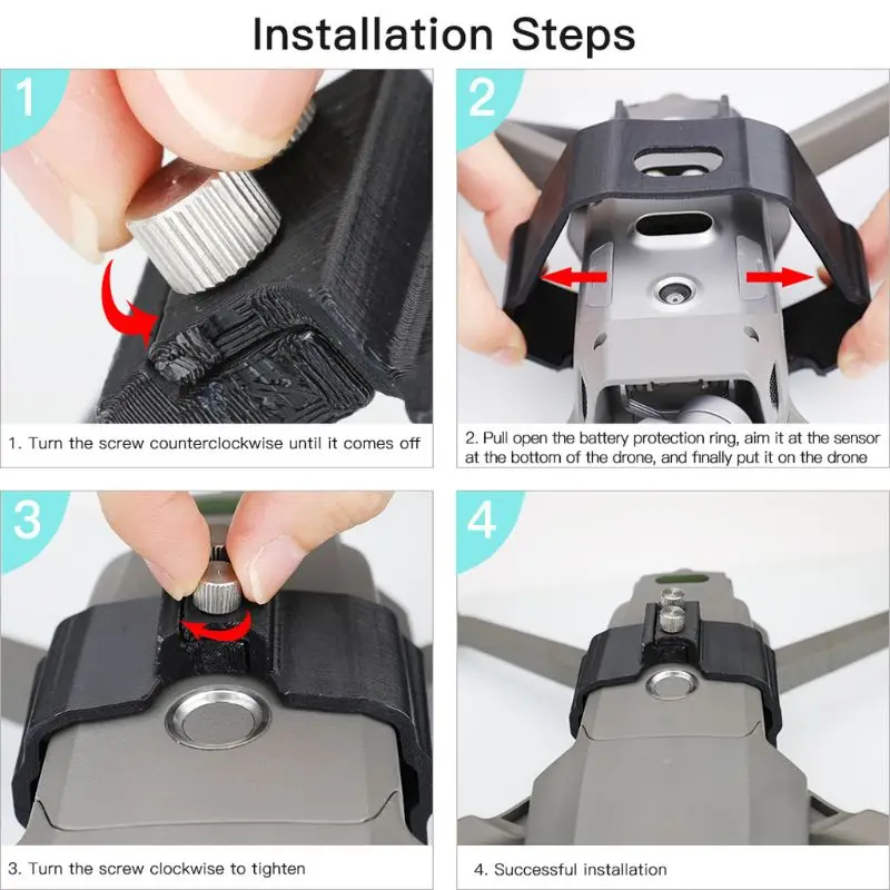 Compact Simple Battery Anti‑Loose Fixer Cameras Accessories for Protection Flight Holder Fixed Clip for Mavic 2