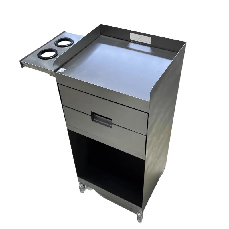 

Stainless Steel Tool Cart Hair Shop Multifunctional Shelf