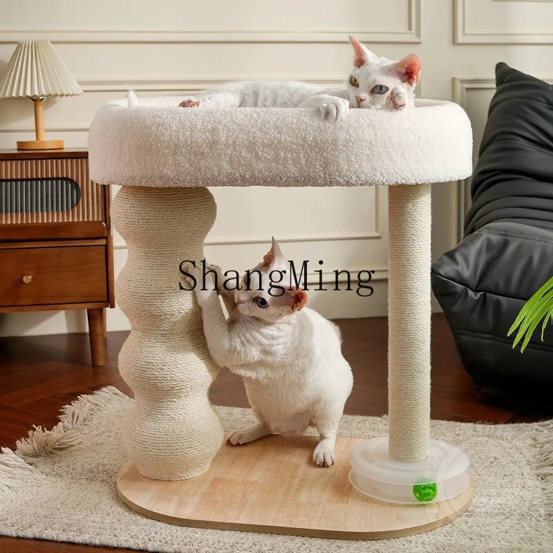 

SM cat climbing frame cat nesting sisal cat scratching post small climbing does not occupy space and is wear-resistan