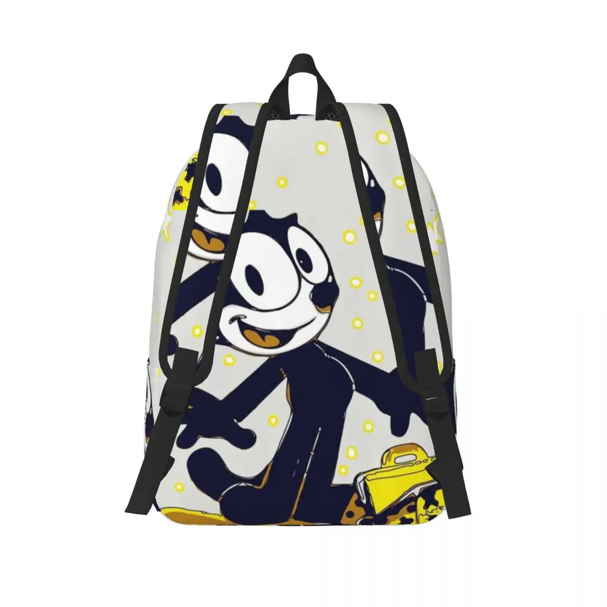 Birthday Gift Happys Sturdy Shoulder College Bag F-Felix The Cat Cartoon Vintage Preschool Schoolbag For Work