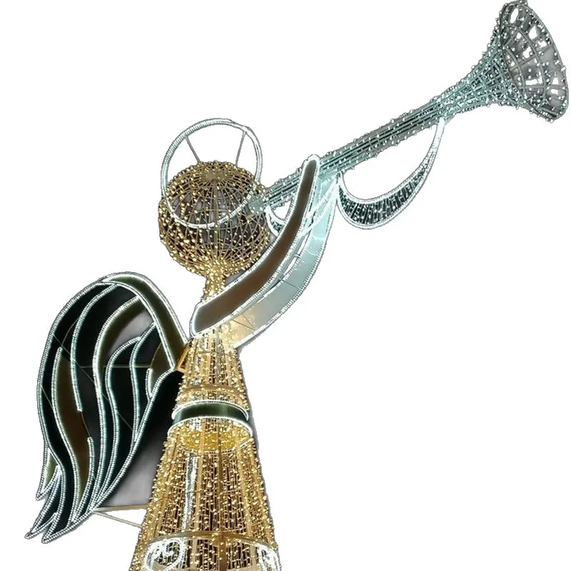 

Outdoor street lighting decoration cartoon Christmas angel lights