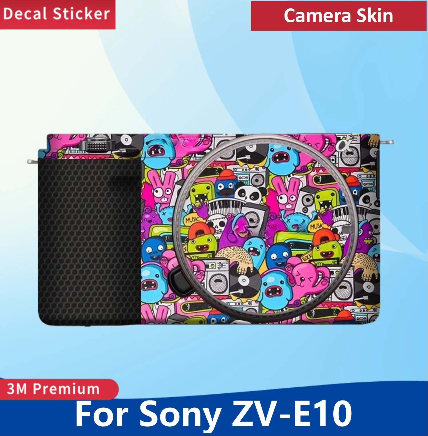 

Для sony ZV-E10 наклейка на кожу камеры, виниловая пленка, защитная пленка от царапин ZVE10