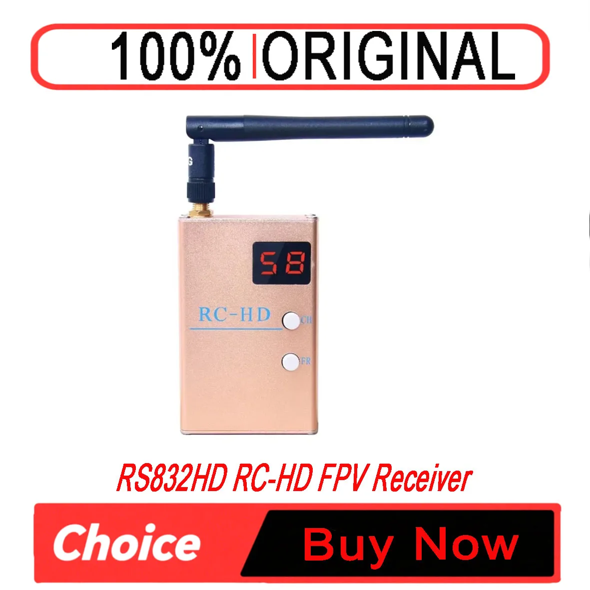 RC832HD RC-HD FPV 5.8G 5.8GHz 48CH 48 Channels Receiver HDMI With A/V and Power Cables For Quadcopter F450 S500 S550 RC832