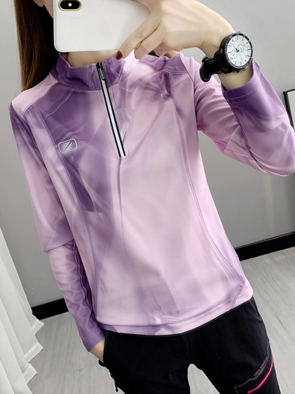 

Женская спортивная одежда с длинным рукавом для активного отдыха, альпинизма, йоги, дышащая, для бега, фитнеса, коррекции фигуры, весна-осень