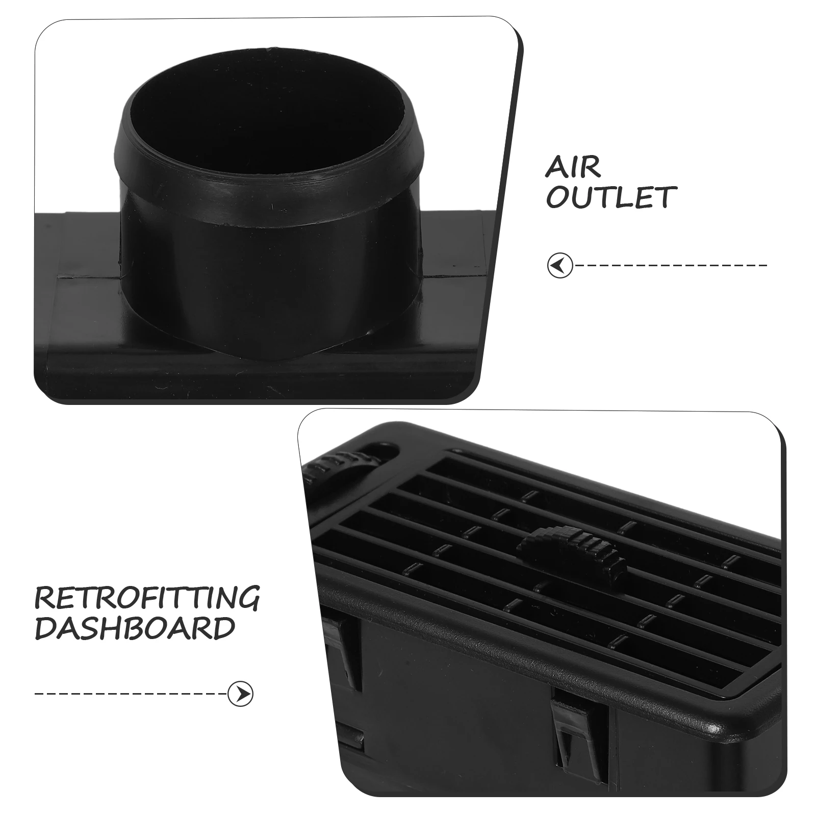 

Car Air Vent Dashboard Outlet Vent Replacement ABS Material RV Compatible Plastic Gadgets Car Accessories Improved