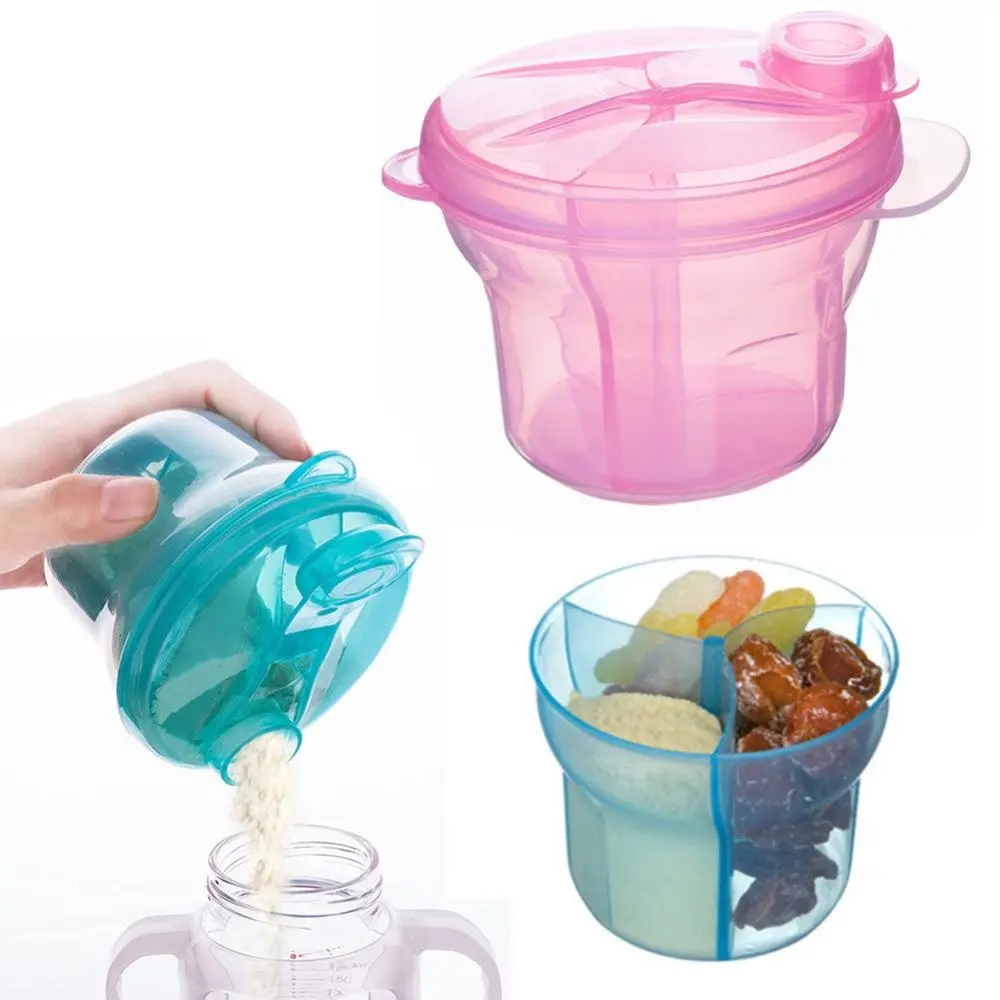 270ml Dispenser Snacks Box Food Container Toddler Travel Bottle Milk Powder Storage Box Baby Food Storage