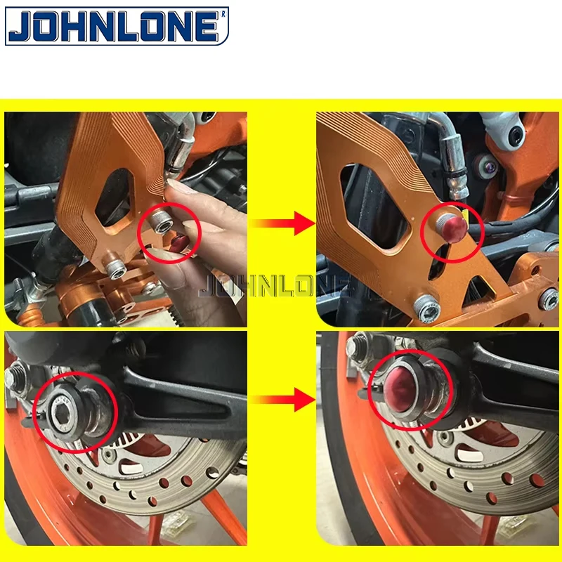 Universeller Sechskant-Schraubkopf M6 M8 M10 aus Aluminiumlegierung, Rostschutz-Staubkappe für Suzuki, Yamaha, Kawasaki, Honda Motorradteile – Detail 7