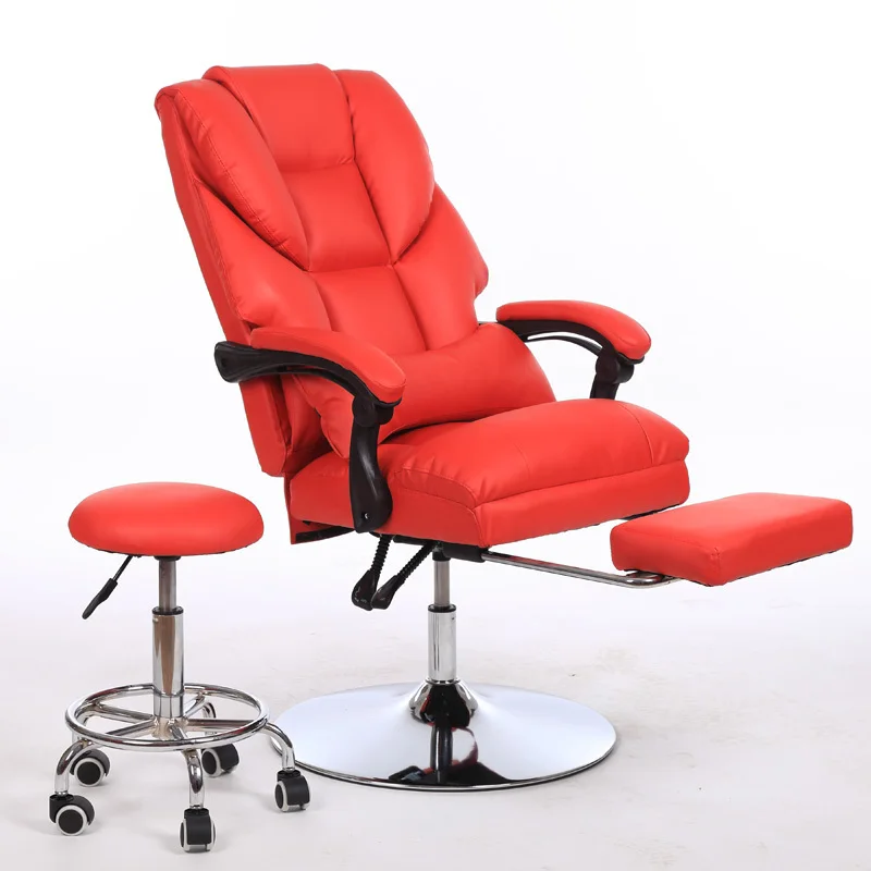 Reclinable Luxury Salon Chair Barbershop Portable Home Leather Salon Chair Leg Protector Silla De Barbero Commercial Furniture