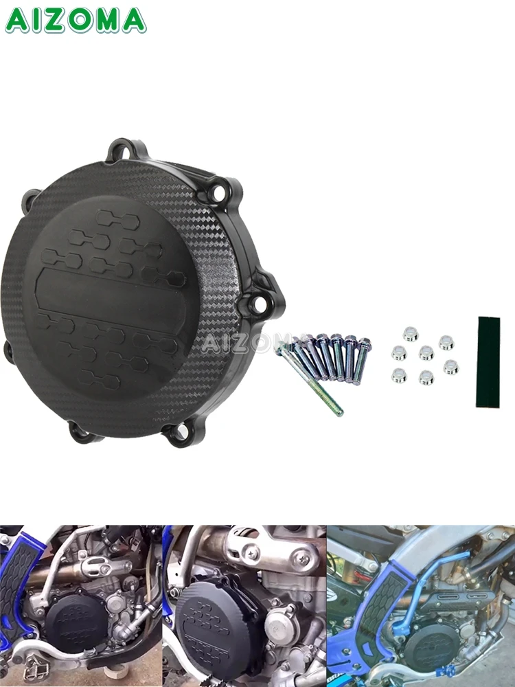 Enduro Motorcross motor terenowy pokrywa sprzęgła silnika czarny plastik dla Yamaha YZ250F 2014-2018 YZ250FX WRF250 2015 2016 2017 — zdjęcie 2