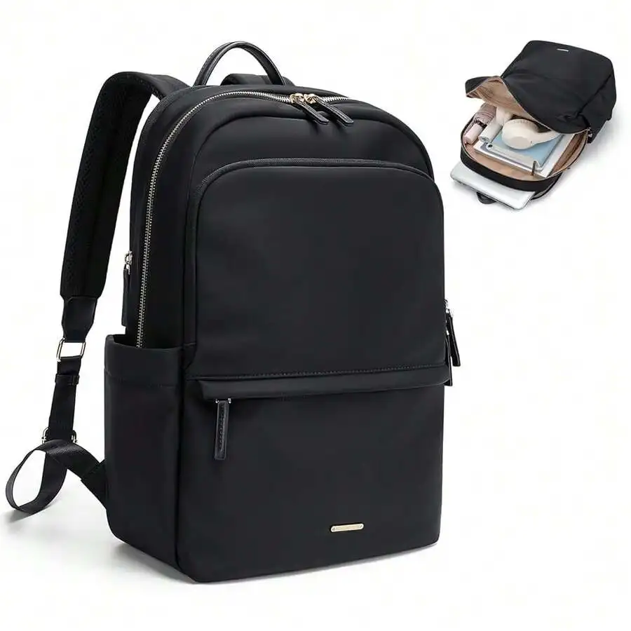 

Slim Laptop Backpack For Women And Men Computer Bag Work Travel College Bag Fits 14 Inch Notebook