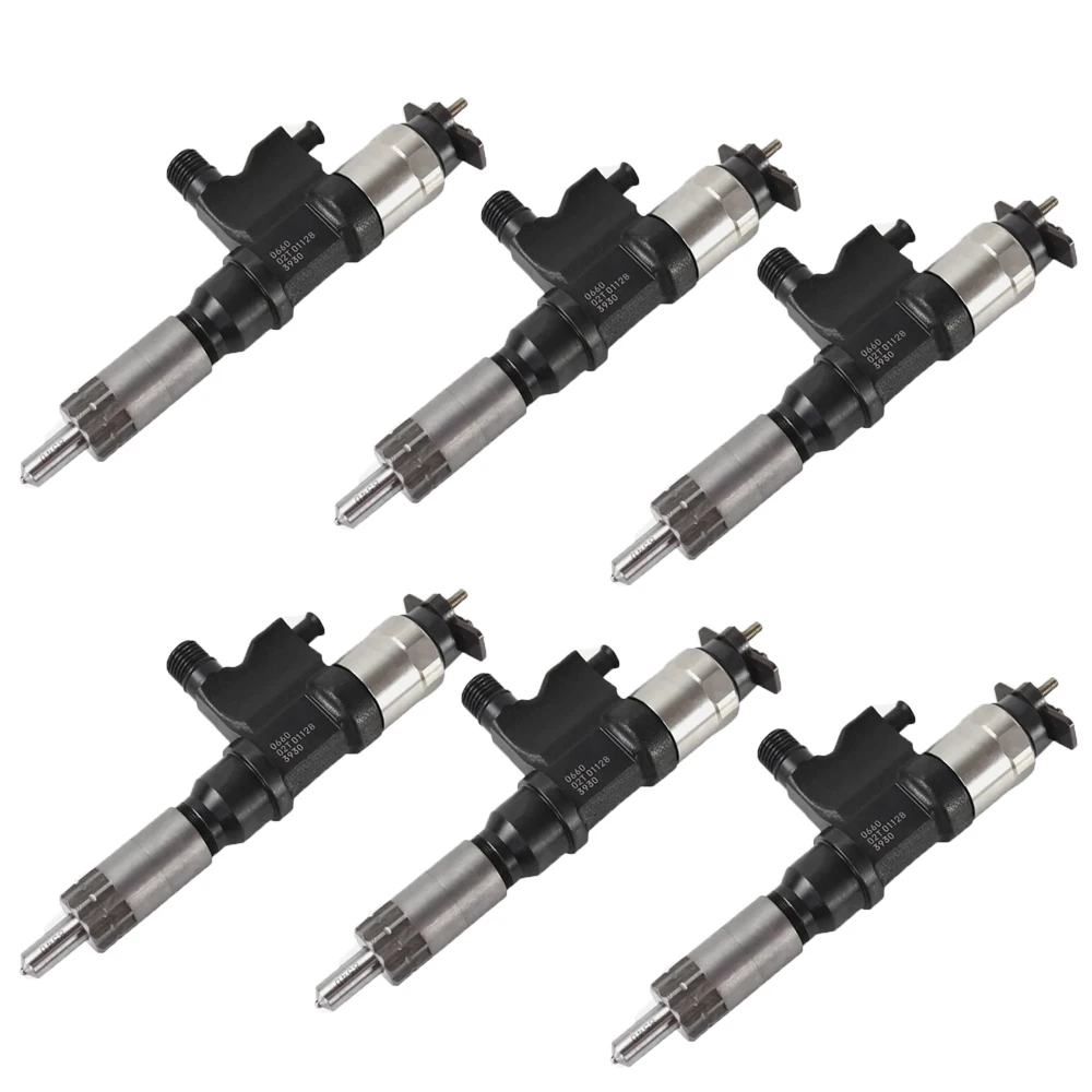 

New 6PCS Fuel Injectors For Isuzu Truck 6HK1 095000-0450 095000-0451 8-97601259-0 8-97601259-1 Excavator Engine Replacement Part