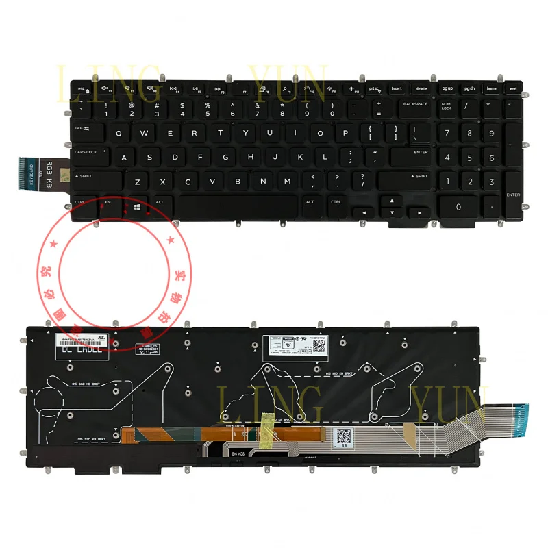 z   Suitable for Dell VOSTRO 15-5000 5568 V5568 7580 P72F laptop keyboard