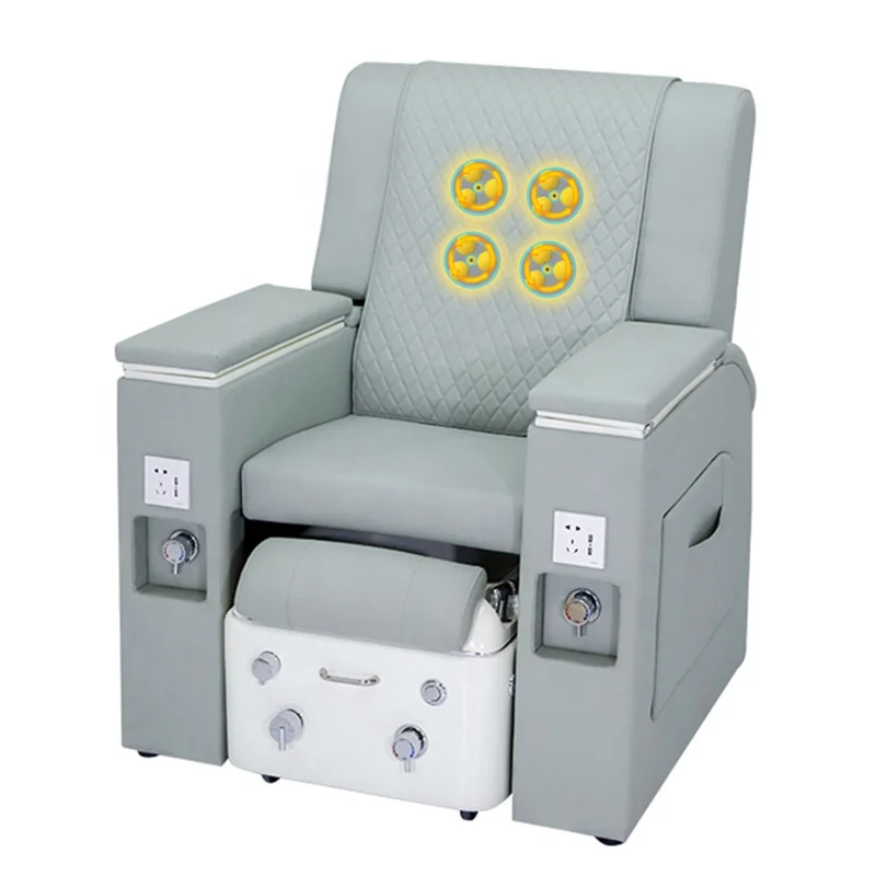 

Luxury Modern Foot Spa Massage Manicure Chair Nail Salon Beauty Pedicure Chair with LED Light USB Pedicure Chair for Spa Center