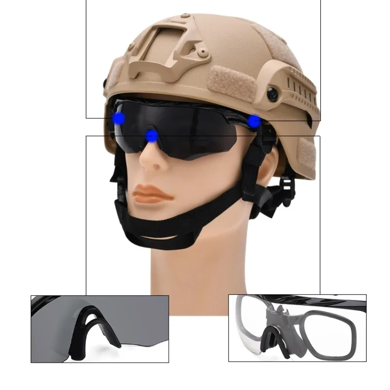 Cycling Windproof Hiking Anti-Splash Wind Dust Proof Glasses Hiking Sunglasses for Outdoor CS Hunting Game Cycling Equipment