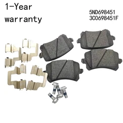 A set Rear brake pads For VW Sharan Tiguan Passat Magotan Audi Q3 A6 S6 5ND698451 3C0698451F 3C0698451E