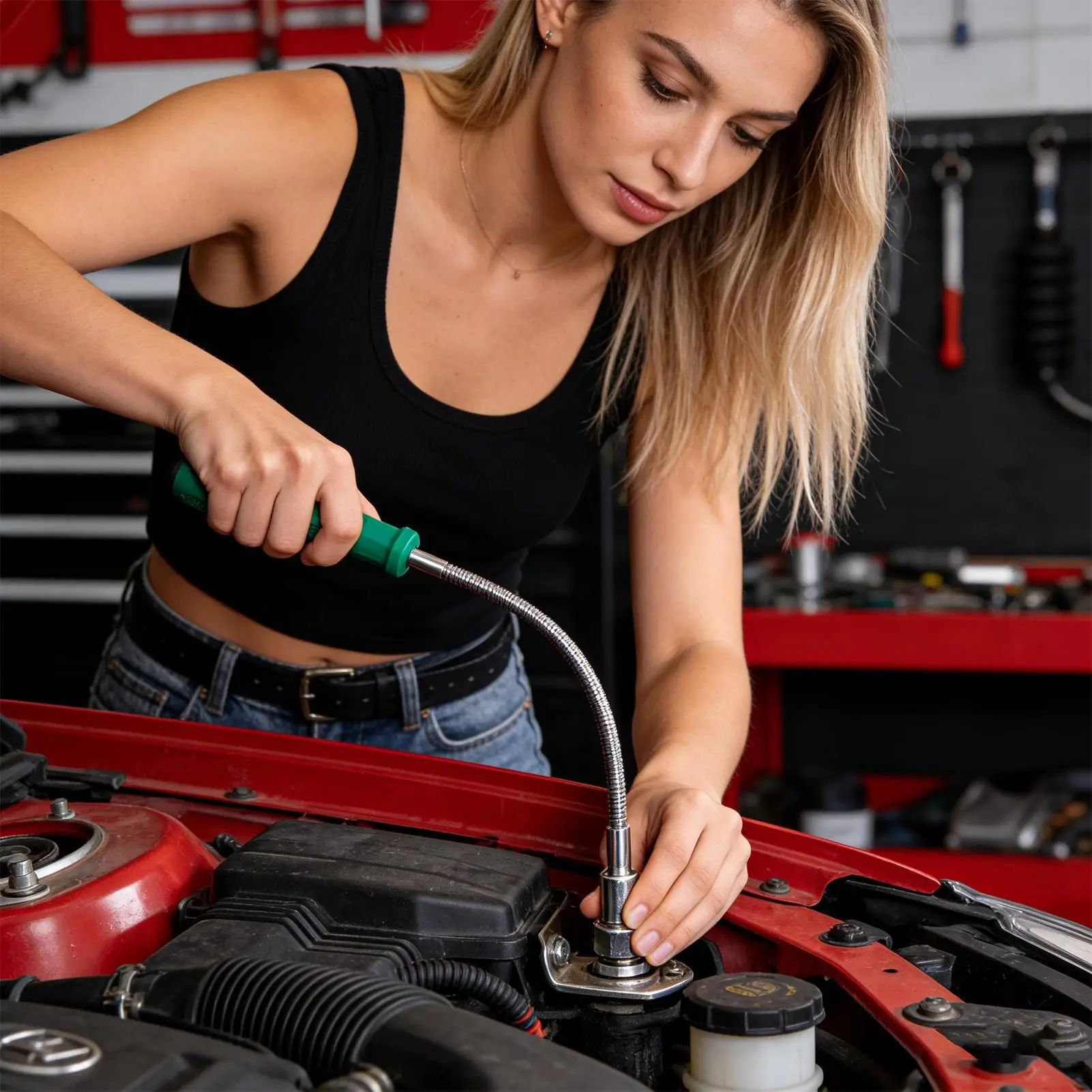 

Гибкий магнитный пикап с прочным всасывающим стержнем, гибким для авторемонта/слив раковины и многоцелевым для обслуживания автомобиля