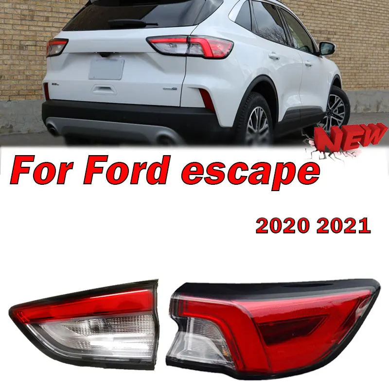 

For Ford escape 2020 2021 Car Parts LED Rear Outside Inside Tail Light Rear Stop Bumper Brake Light Fog Lamp Tail Light Assembly