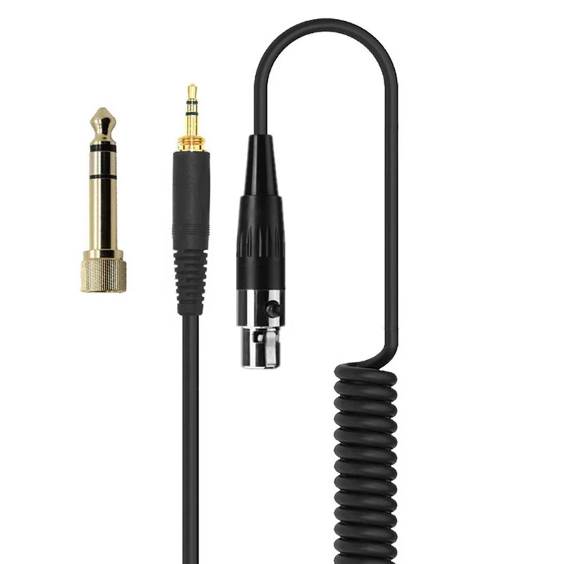 1Pc Frühling Kopfhörer Kabel Für AKG K240 K702 Q701 K271 K267 K712 Headset Ersatz Draht 6,35/3,5mm Stecker Auf Mini XL