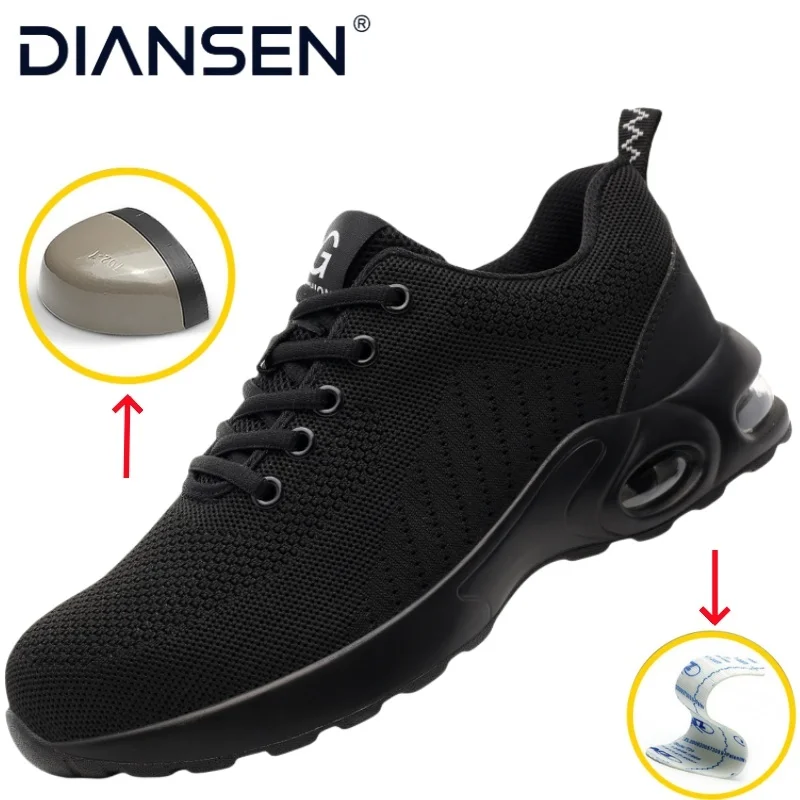 

Мужские защитные рабочие ботинки с высоким берцем и стальным носком, противоударная, нескользящая, неразрушимая уличная мужская обувь