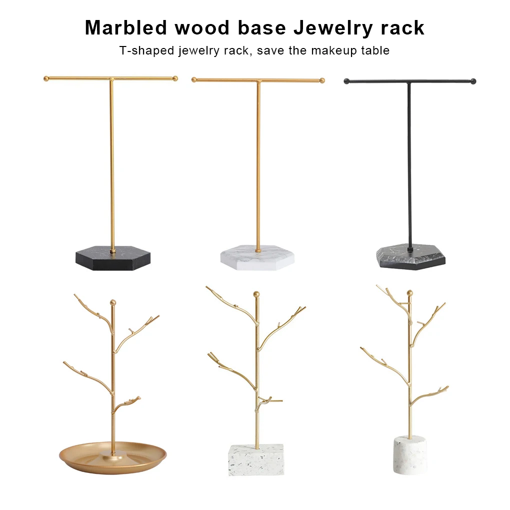 

Подставка для украшений Т-образная железная: держатель для браслетов, серег, колец, полка для хранения ювелирных изделий для женщин и девушек