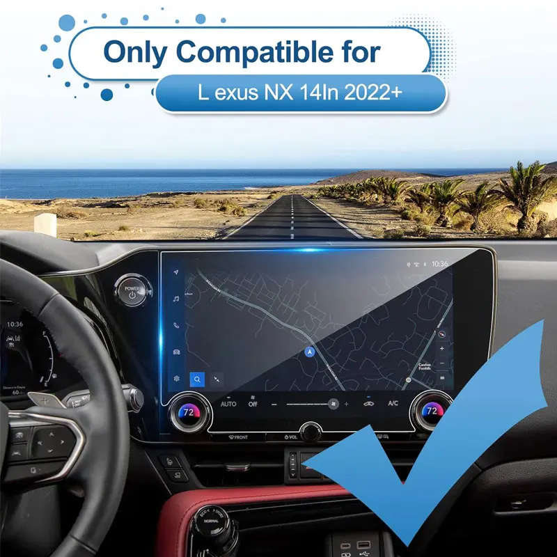 Tempered Glass film Protecto For Lexus NX 250 NX 350 NX 350h NX 450h+ 2022 2023 Car Navigation Screen r car interior Accessories
