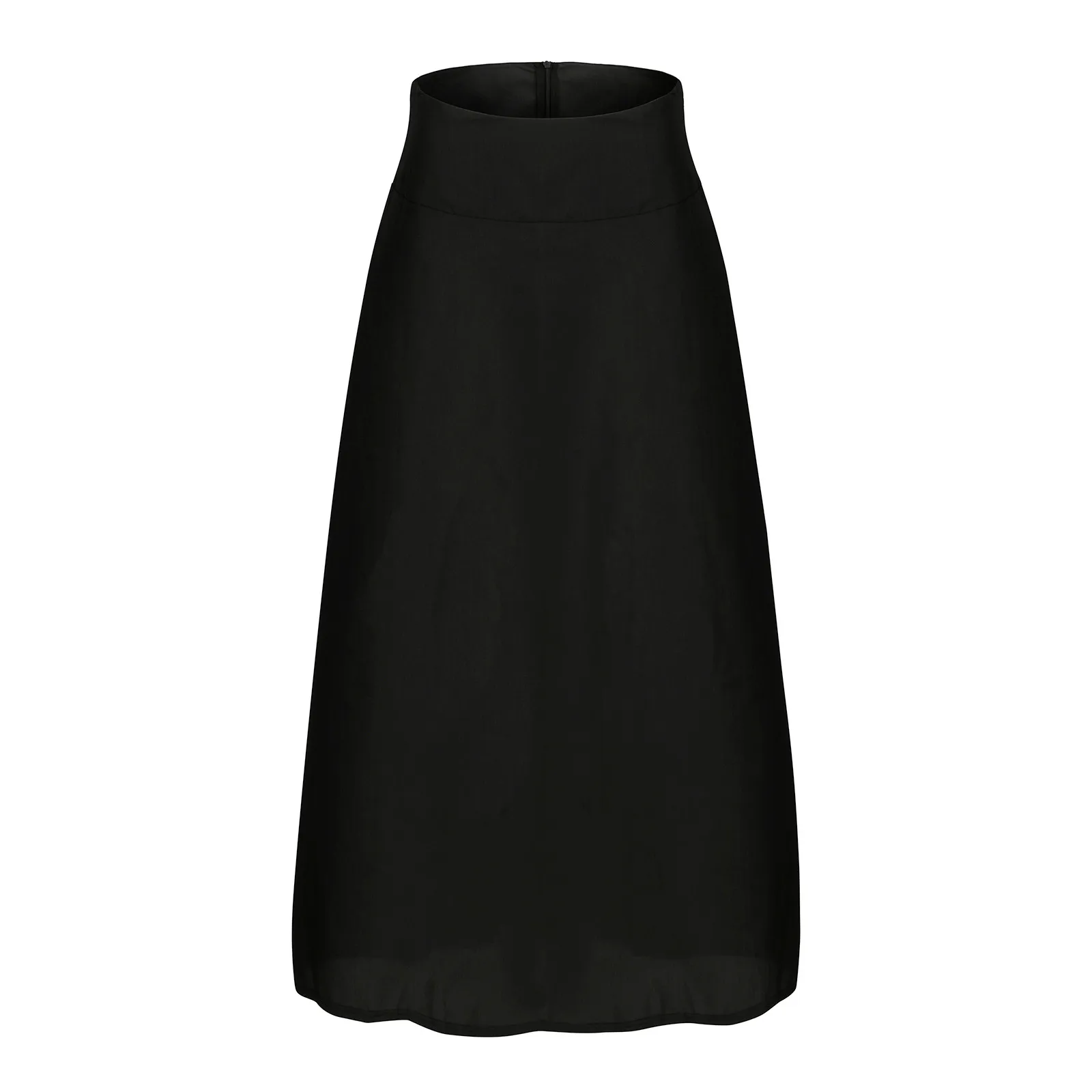 High Waist Pleated Long Skirts Women Autumn Vintage Flared Full Swing Satin Skirt Female Casual Elegant A-line Slim Party Faldas