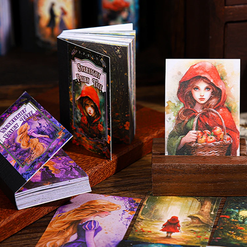 Mr Paper 150Pcs/bag Starlight Fairytale Book Series Sticker Bean Book Creative Stationery Stickers DIY Handbook Diary Laptop