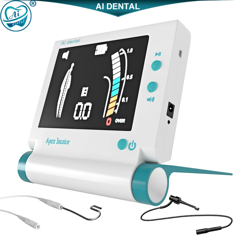 AI-Endo-MT7+AI-AL-MI7 Endodontics Set De ntal 360 Degree Rotation Wireless Endomotor And 4.5inch Oral Therapy Apex Locator combo