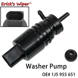 Erick's Wiper Front Windshield Windscreen Wiper Washer Pump Motor With Grommet For BMW X3 E83 F25 X5 E53 Single Water Outlet