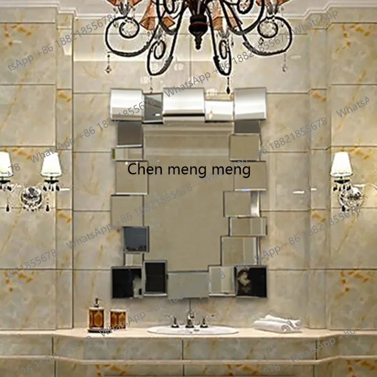 Hot sales Modern minimalist bathroom mirror wall hanging porch decorative mirror ladies dressing mirror