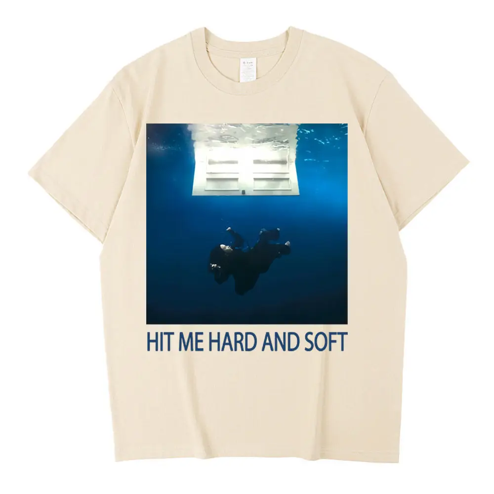 Billie Hit Me Hard And Soft cotton t shirt male Breathable Graphic streetwear Grunge shirt Breathable Retro Comfortable 80s